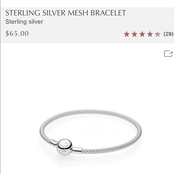 Pandora Jewelry - NEW Pandora Mesh bracelet